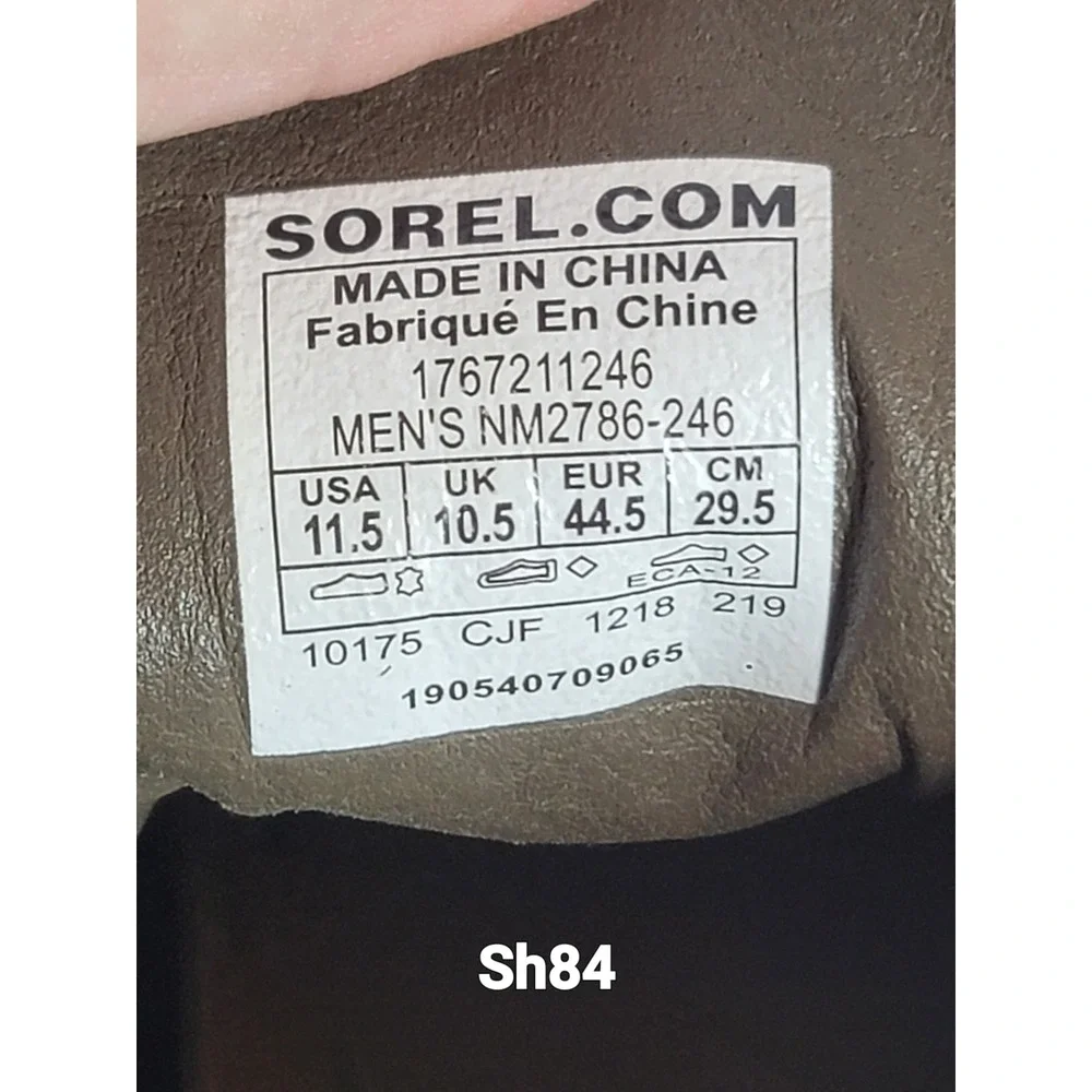 Sorel Madson Chukka Waterproof Brown Leather Boots Mens 11.5 Gorpcore Hiking